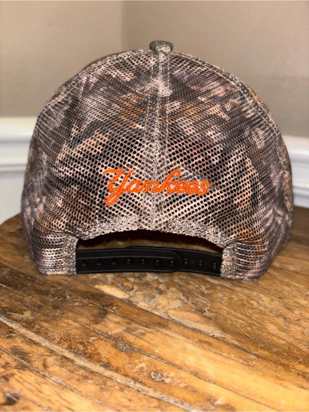 New York Yankees Camo Trucker Hat